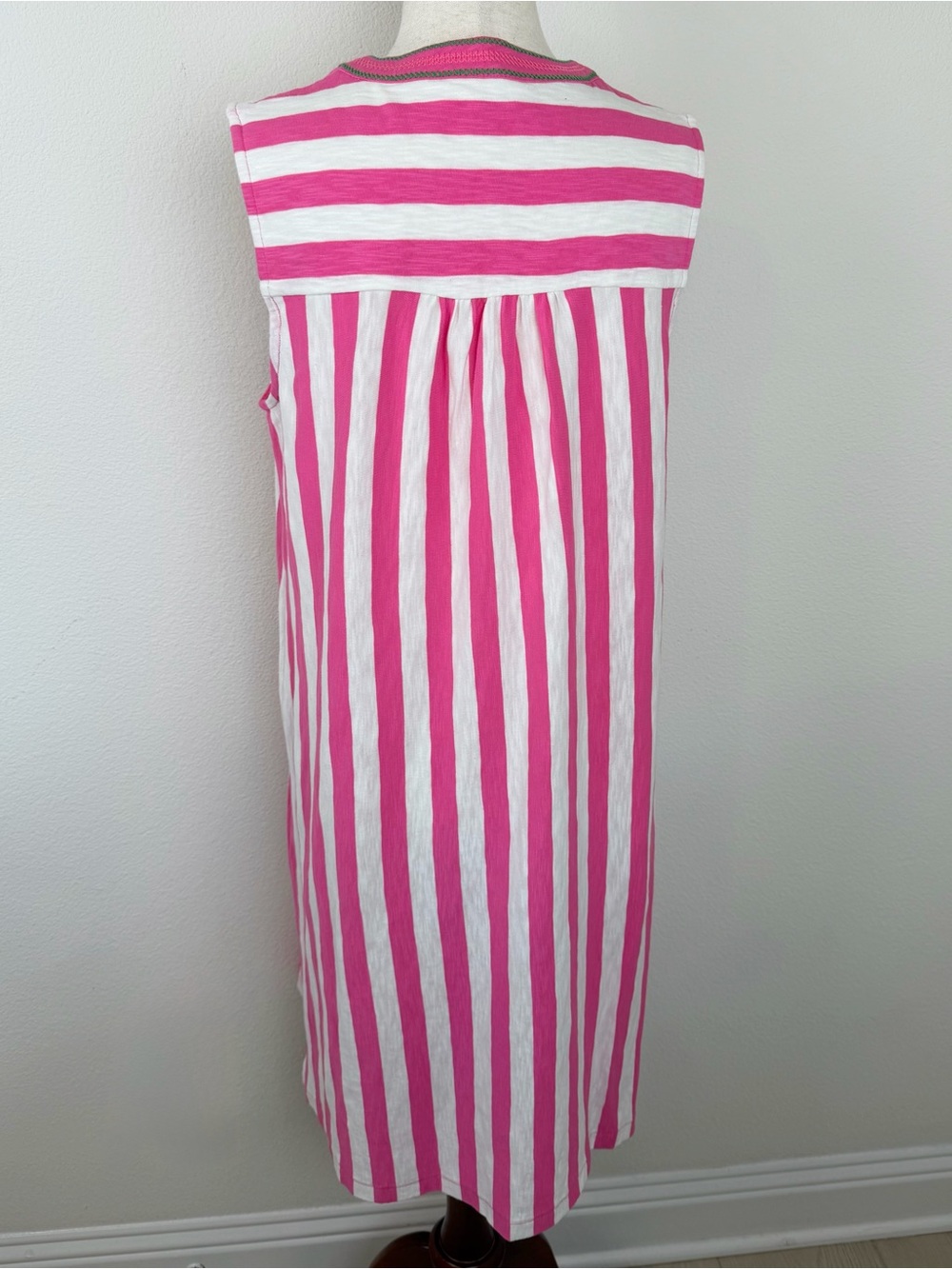 Boden Nadine Notch Cotton Dress in Sangria Sunset Size 6 Reg - Picture 10 of 13